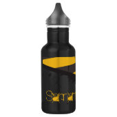 Bouteille D'eau En Acier Inoxydable Bio Risque Prudence Crimes sur bande 32. oz. (Gauche)