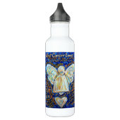 Bouteille D'eau En Acier Inoxydable Bleu & Or Cancer ne peut pas faire Angel (Gauche)