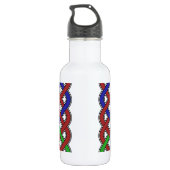 Bouteille D'eau En Acier Inoxydable Bleu, vert et rouge céleste noeuds (Dos)