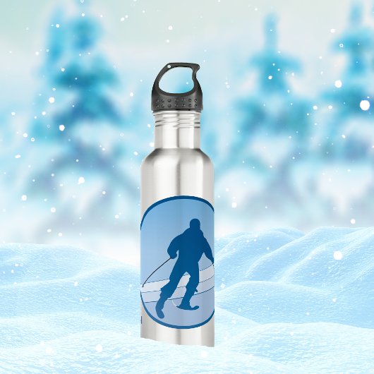 Bouteille D'eau En Acier Inoxydable Blue Snowski personnalisé