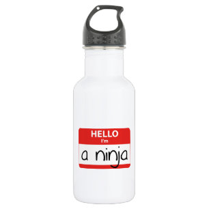Bouteille D'eau En Acier Inoxydable Bonjour je suis un Ninja