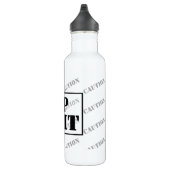 Bouteille D'eau En Acier Inoxydable BROCHE d'IMMERSION de PRÉCAUTION - peut-être, (Droite)