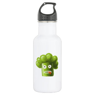 Bouteille D'eau En Acier Inoxydable Brocoli drôle de bande dessinée
