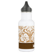 Bouteille D'eau En Acier Inoxydable Brun mignon, damassé bronzage (Gauche)