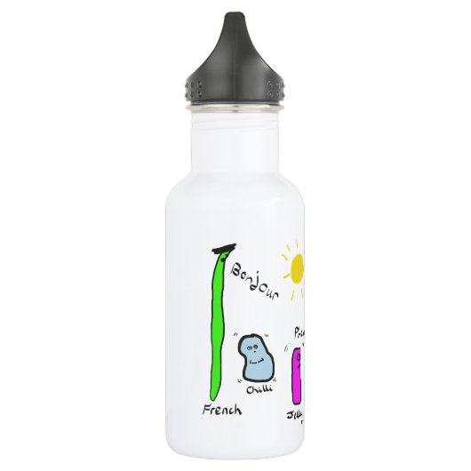 Bouteille D'eau En Acier Inoxydable Calembours d'haricot (Gauche)