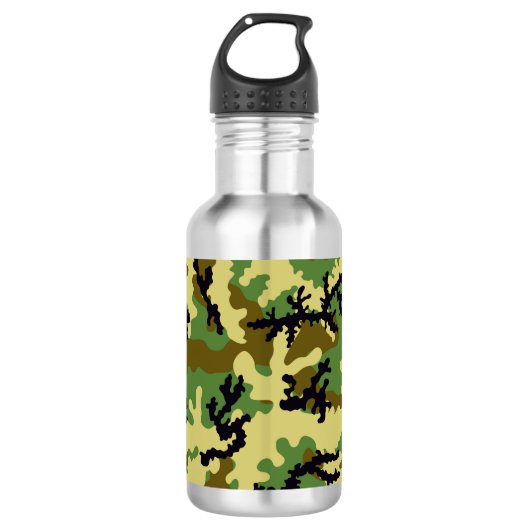 Bouteille D'eau En Acier Inoxydable Camouflage des bois (Devant)