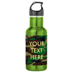 Bouteille D'eau En Acier Inoxydable Camouflage en bois Bouteille en acier inoxydable