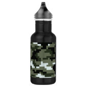 Bouteille D'eau En Acier Inoxydable Camouflage urbain numérique à 8 bits / Camo (Droite)