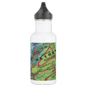 Bouteille D'eau En Acier Inoxydable Carte d'Amsterdam, Pays-Bas (Droite)