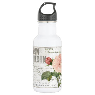 Bouteille D'eau En Acier Inoxydable carte postale vintage rose