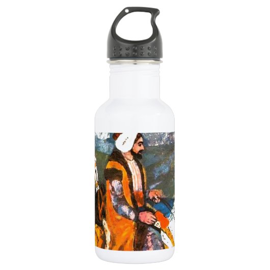 Bouteille D'eau En Acier Inoxydable Cavalier arabe (Devant)