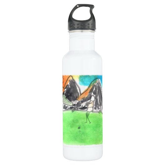Bouteille D'eau En Acier Inoxydable CCT International - Man and River (Devant)