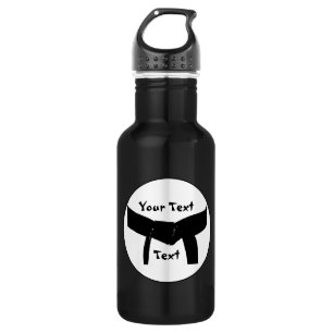 Bouteille D'eau En Acier Inoxydable Ceinture noire de base d'arts martiaux