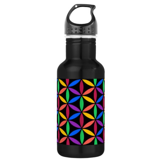 Bouteille D'eau En Acier Inoxydable Cercles arc-en-ciel (Devant)