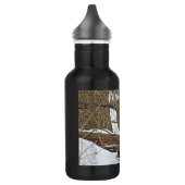 Bouteille D'eau En Acier Inoxydable Cerf à queue blanche dans la neige (Gauche)