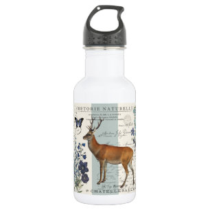 Bouteille D'eau En Acier Inoxydable cerf vintage moderne