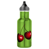 Bouteille d'eau en acier inoxydable Cerises (Droite)