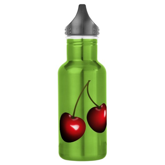 Bouteille d'eau en acier inoxydable Cerises (Gauche)