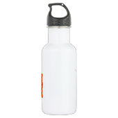 Bouteille D'eau En Acier Inoxydable C'est l'heure du jeu - Baseball (Orange) (Dos)