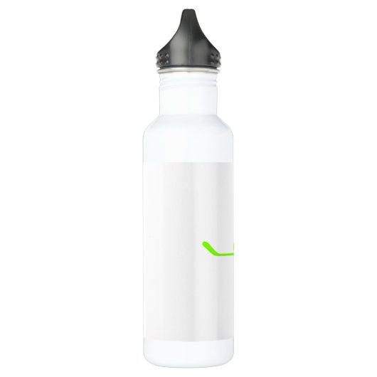 Bouteille D'eau En Acier Inoxydable Chartreuse, Neon Green Hockey (Gauche)