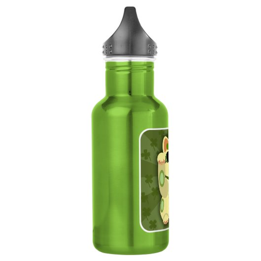 Bouteille D'eau En Acier Inoxydable Chat Lucky Saint Patrick's Day (Gauche)