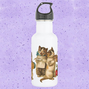 Bouteille D'eau En Acier Inoxydable Chats musicaux