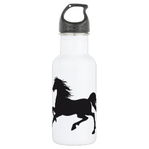 Bouteille D'eau En Acier Inoxydable Cheval noir