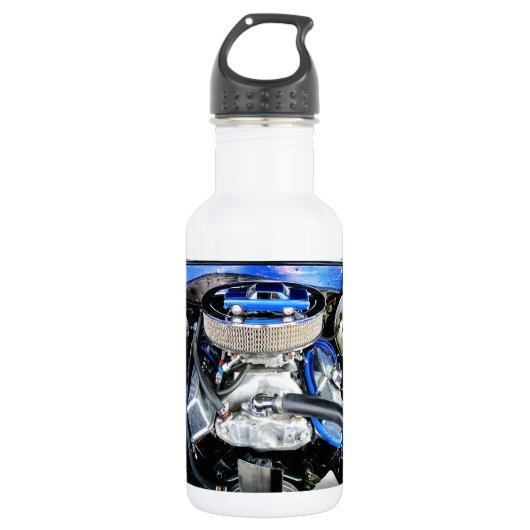 Bouteille D'eau En Acier Inoxydable Chevelle bleu 1965 (Devant)