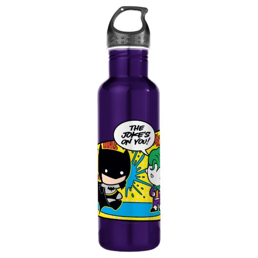 Bouteille D'eau En Acier Inoxydable Chibi Joker Pranking Chibi Batman (Devant)