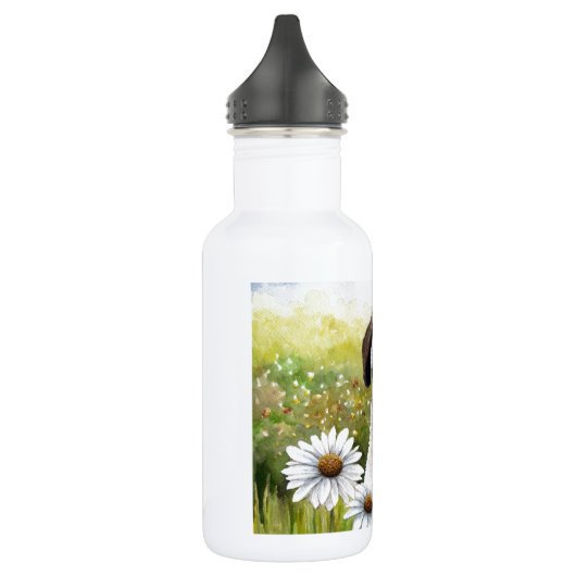 Bouteille D'eau En Acier Inoxydable Chien 114 Carlin de chiot (Gauche)