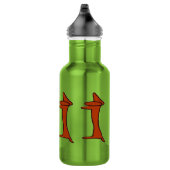 Bouteille D'eau En Acier Inoxydable Chien Abstrait Dachshund (Droite)