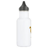 Bouteille D'eau En Acier Inoxydable Chien mignon avec libellule (Gauche)