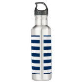 Bouteille D'eau En Acier Inoxydable Chiens adorables en amour sur Striped-Personnalisé (Dos)