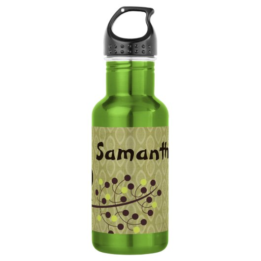 Bouteille D'eau En Acier Inoxydable Chouette forestière Hoot Woodland 32. oz. (Devant)