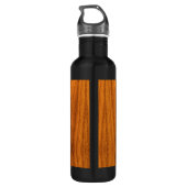 Bouteille D'eau En Acier Inoxydable Chrome Marlin sur bois de teck (Dos)