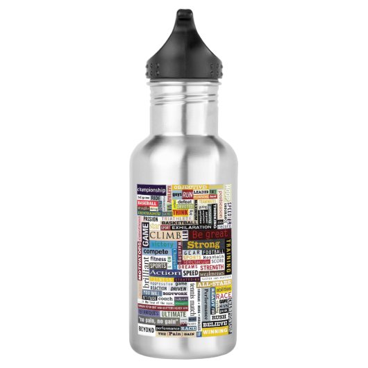Bouteille d'eau en acier inoxydable - Citations sp (Droite)