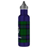 Bouteille D'eau En Acier Inoxydable Clan Armstrong Tartan & Crest Badge (Droite)