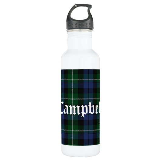 Bouteille D'eau En Acier Inoxydable Clan Campbell Tartan Plaid (Devant)