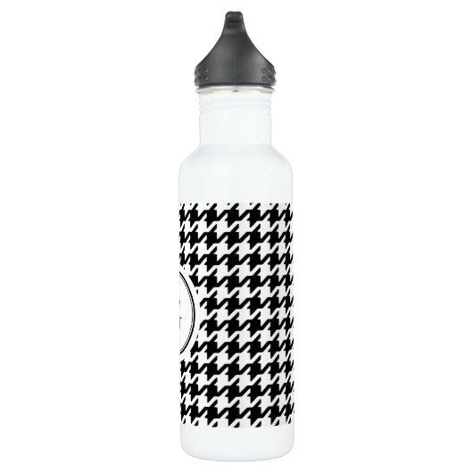 Bouteille D'eau En Acier Inoxydable Classe White Houndstooth (Droite)