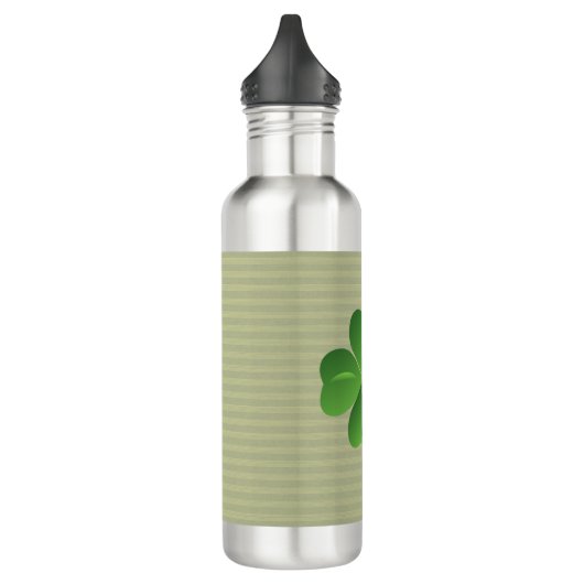 Bouteille D'eau En Acier Inoxydable Classique tendance irlandais Lucky Shamrock (Gauche)