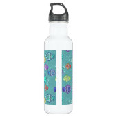 Bouteille D'eau En Acier Inoxydable Clip Art Fish Motif + vos idées (Dos)