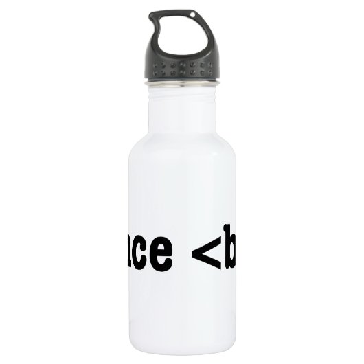 Bouteille D'eau En Acier Inoxydable code HTML de rupture (Dos)