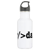Bouteille D'eau En Acier Inoxydable code HTML de rupture (Devant)