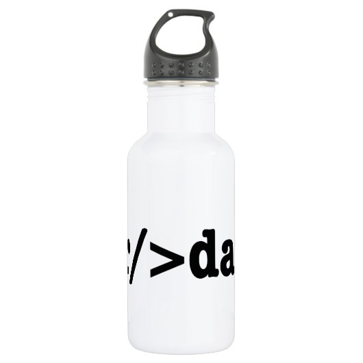 Bouteille D'eau En Acier Inoxydable code HTML de rupture (Devant)