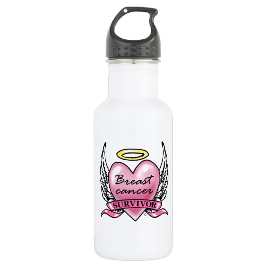 Bouteille D'eau En Acier Inoxydable Coeur d'un survivant (Devant)