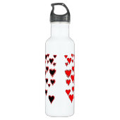 Bouteille D'eau En Acier Inoxydable Coeurs (Dos)