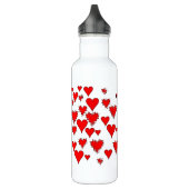 Bouteille D'eau En Acier Inoxydable Coeurs (Gauche)