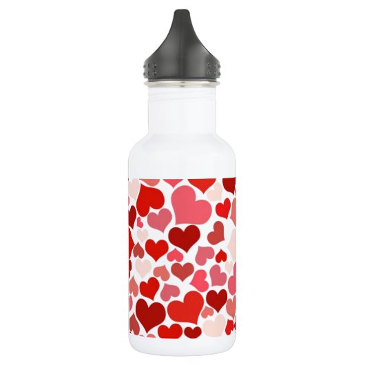 Bouteille D'eau En Acier Inoxydable Coeurs (Gauche)
