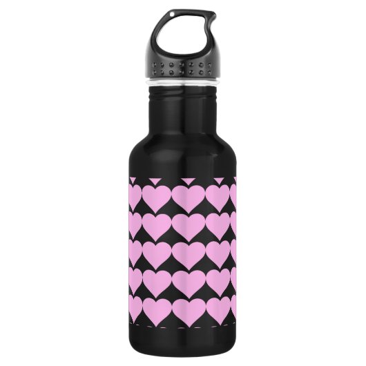 Bouteille D'eau En Acier Inoxydable Coeurs roses, Amour inconditionnel_ (Devant)