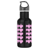Bouteille D'eau En Acier Inoxydable Coeurs roses, Amour inconditionnel_ (Dos)